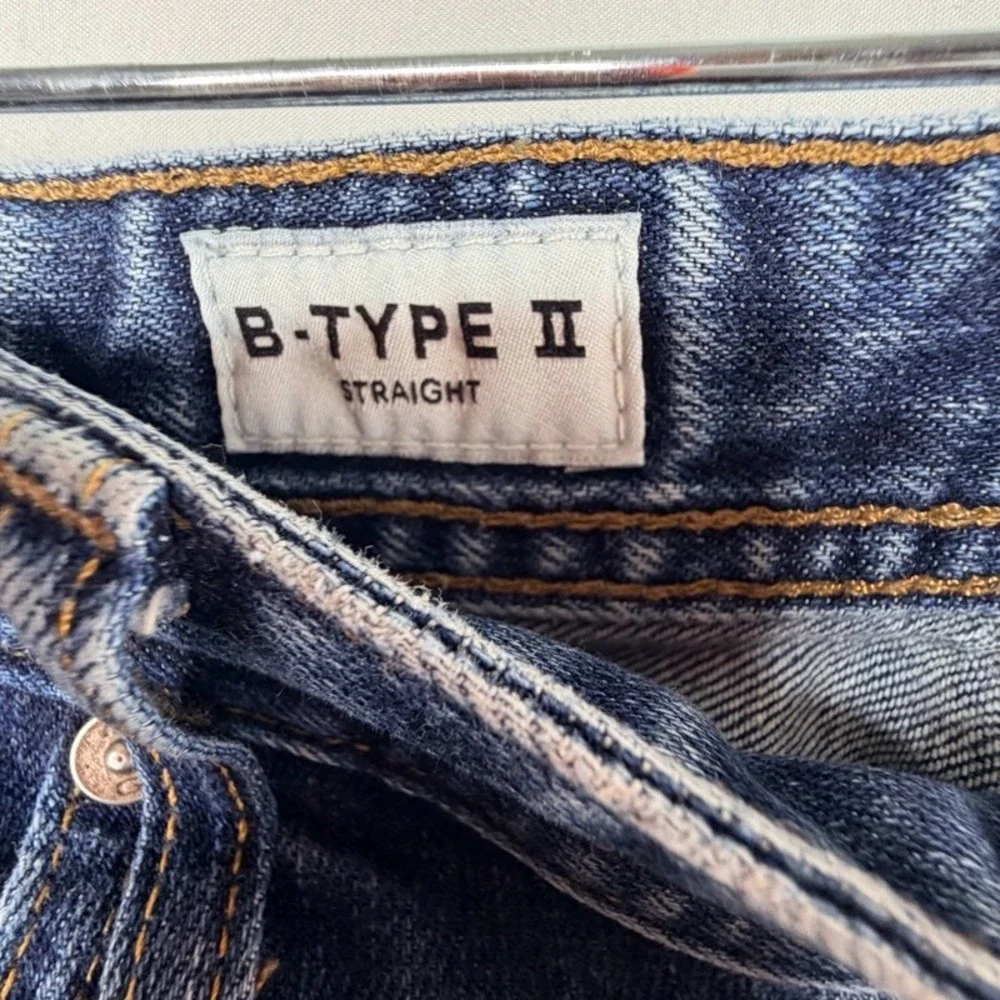 AG Adriano Goldschmied B-Type II Straight Leg Jeans Blue Mens 33x31